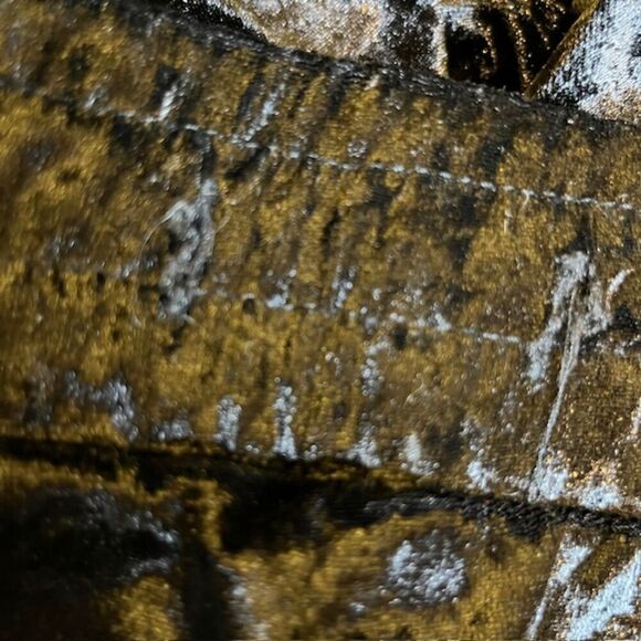 Heart & Hips Black Velvet Textured Jogger Elastic Waist Pockets Cuffed Medium - Picture 9 of 9